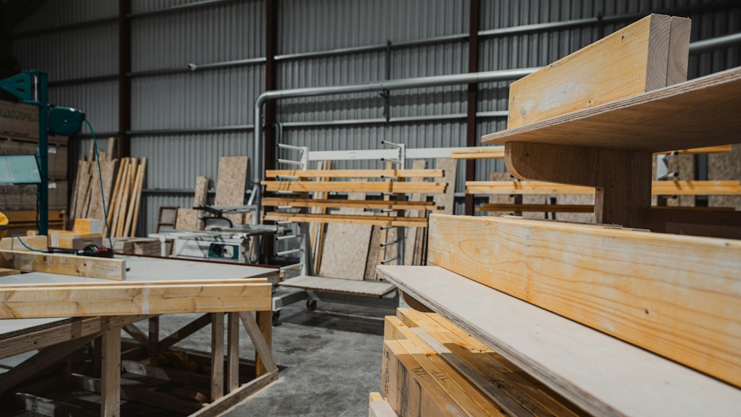 SBI timber processing and warehouse yard